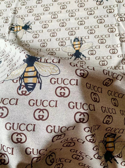 Craft Gucci With Bee Knitted TR Material Fabric For Handmade Handicraft Apparel and Upholstery