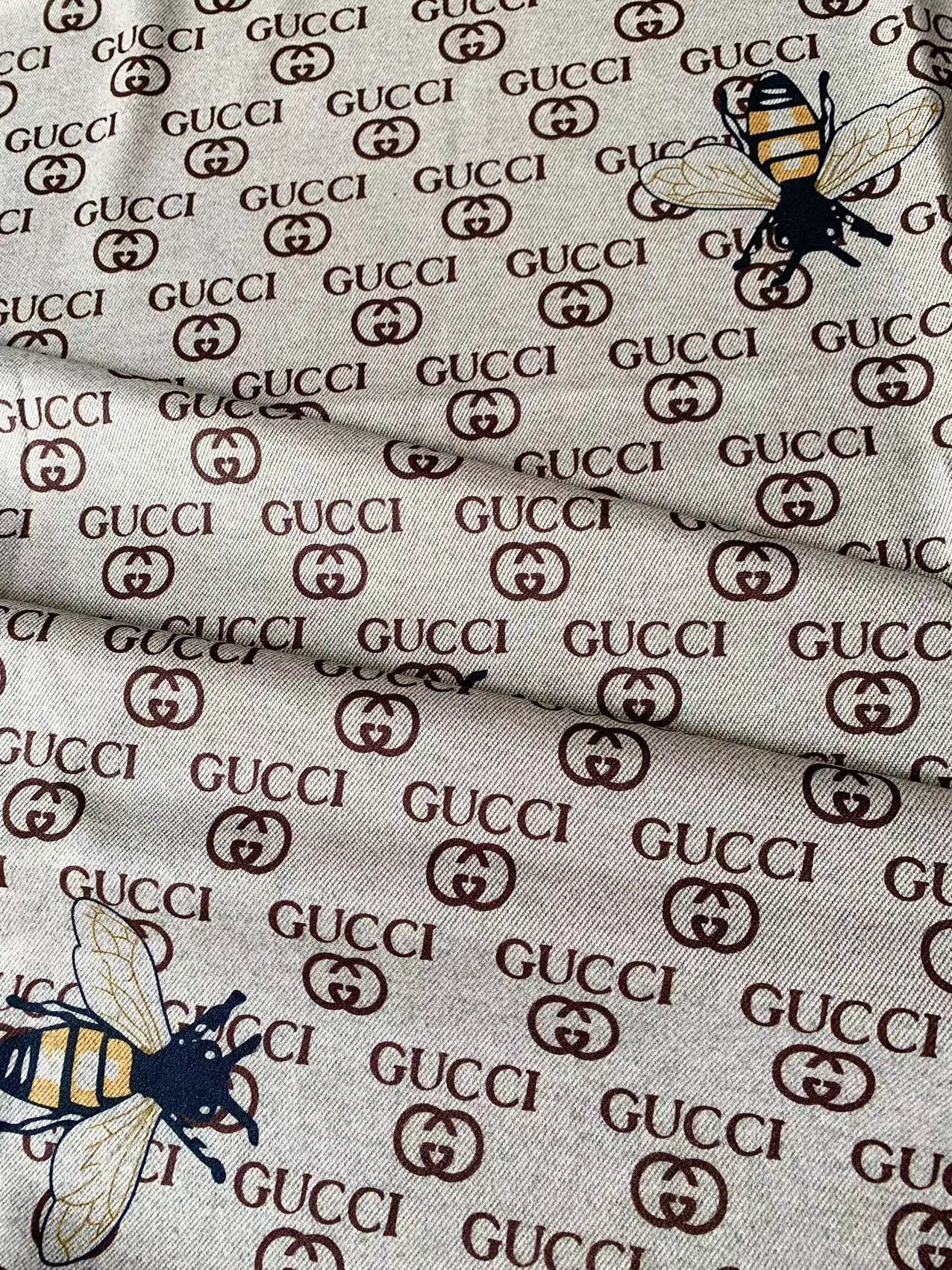 Craft Gucci With Bee Knitted TR Material Fabric For Handmade Handicraft Apparel and Upholstery