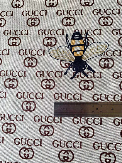 Craft Gucci With Bee Knitted TR Material Fabric For Handmade Handicraft Apparel and Upholstery