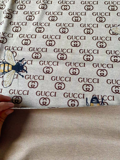 Craft Gucci With Bee Knitted TR Material Fabric For Handmade Handicraft Apparel and Upholstery