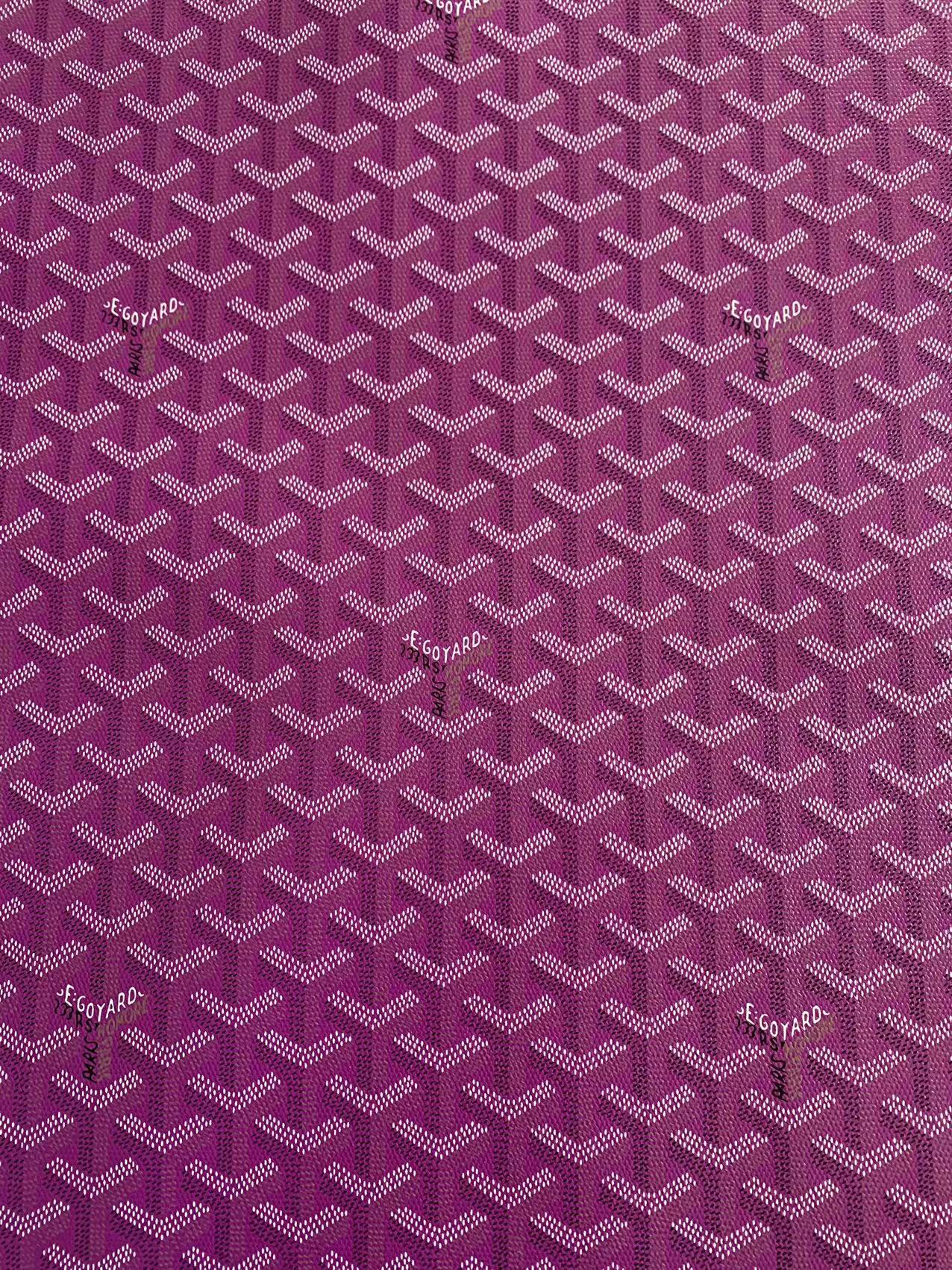 Best Quality Of Original Goyard Leather For Handmade Bag ,Furniture and Handicraft Goods By Yard(Purple)