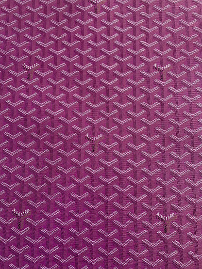 Best Quality Of Original Goyard Leather For Handmade Bag ,Furniture and Handicraft Goods By Yard(Purple)