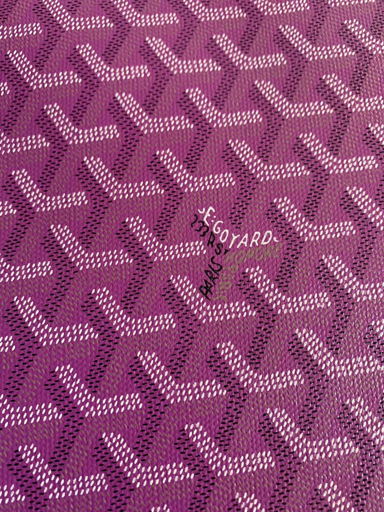 Best Quality Of Original Goyard Leather For Handmade Bag ,Furniture and Handicraft Goods By Yard(Purple)