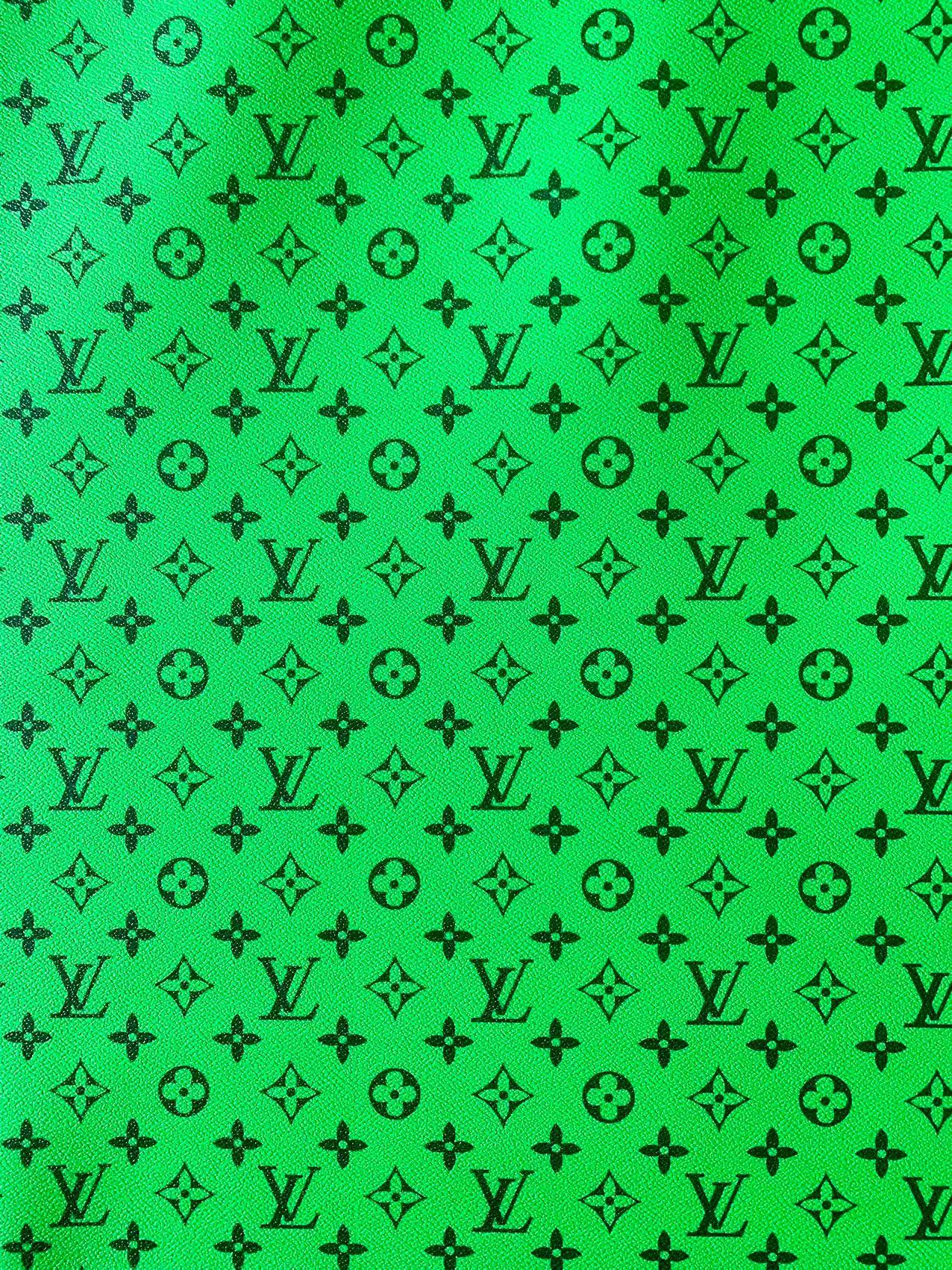 Classic Green vinyl crafting leather fabric For Handmade Shoes ,Bags and DIY Handicrafts By Yard