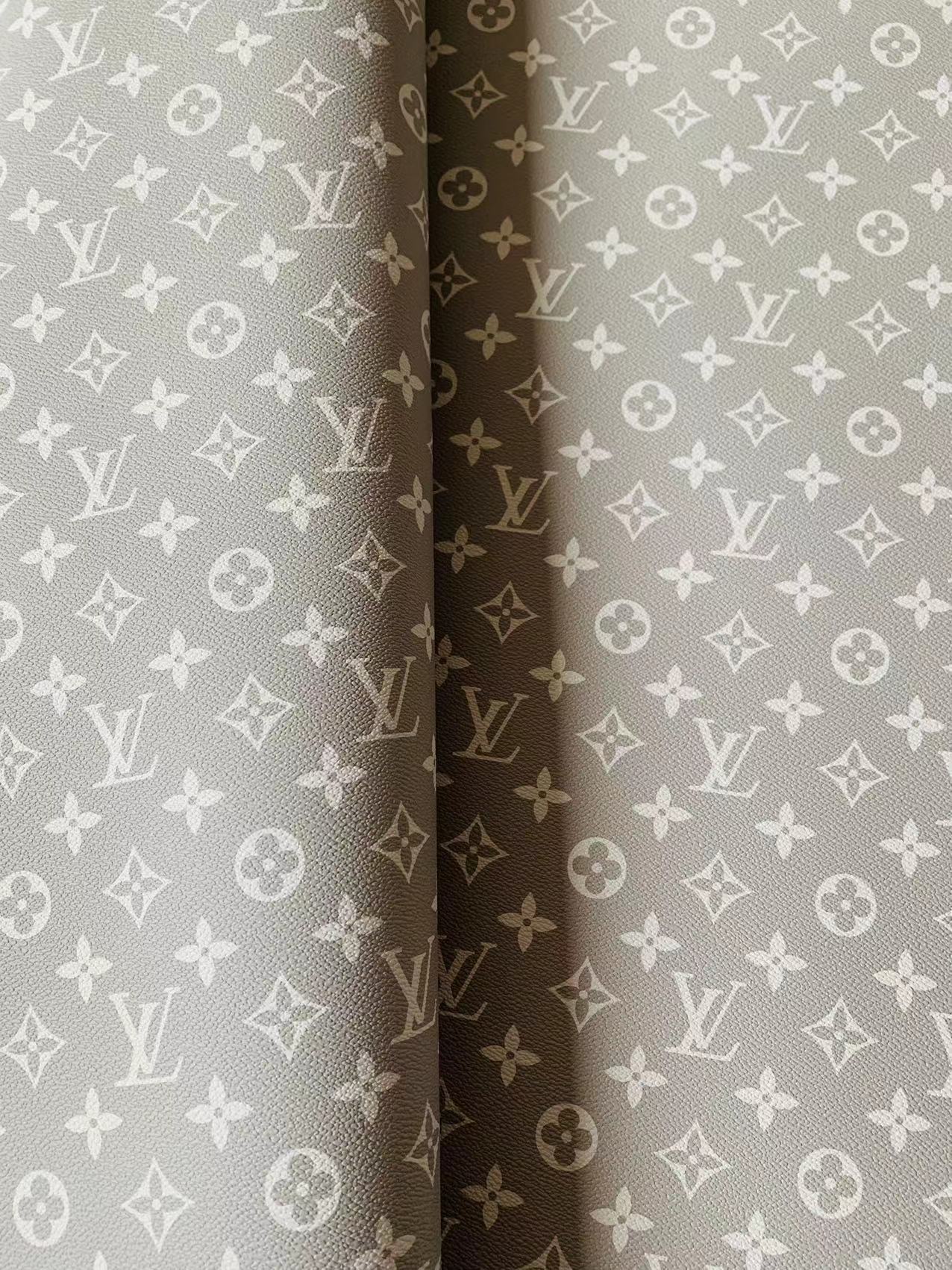 Classic Light Gray Vinyl Crafting Leather Fabric For Handmade Shoes ,Bags and DIY Handicrafts By Yard