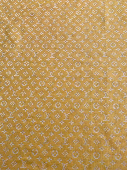 Tianchao Store Craft LV Cotton With Polyester Jacquard Cloth Fabric For Handmade Apparel (Yellow)