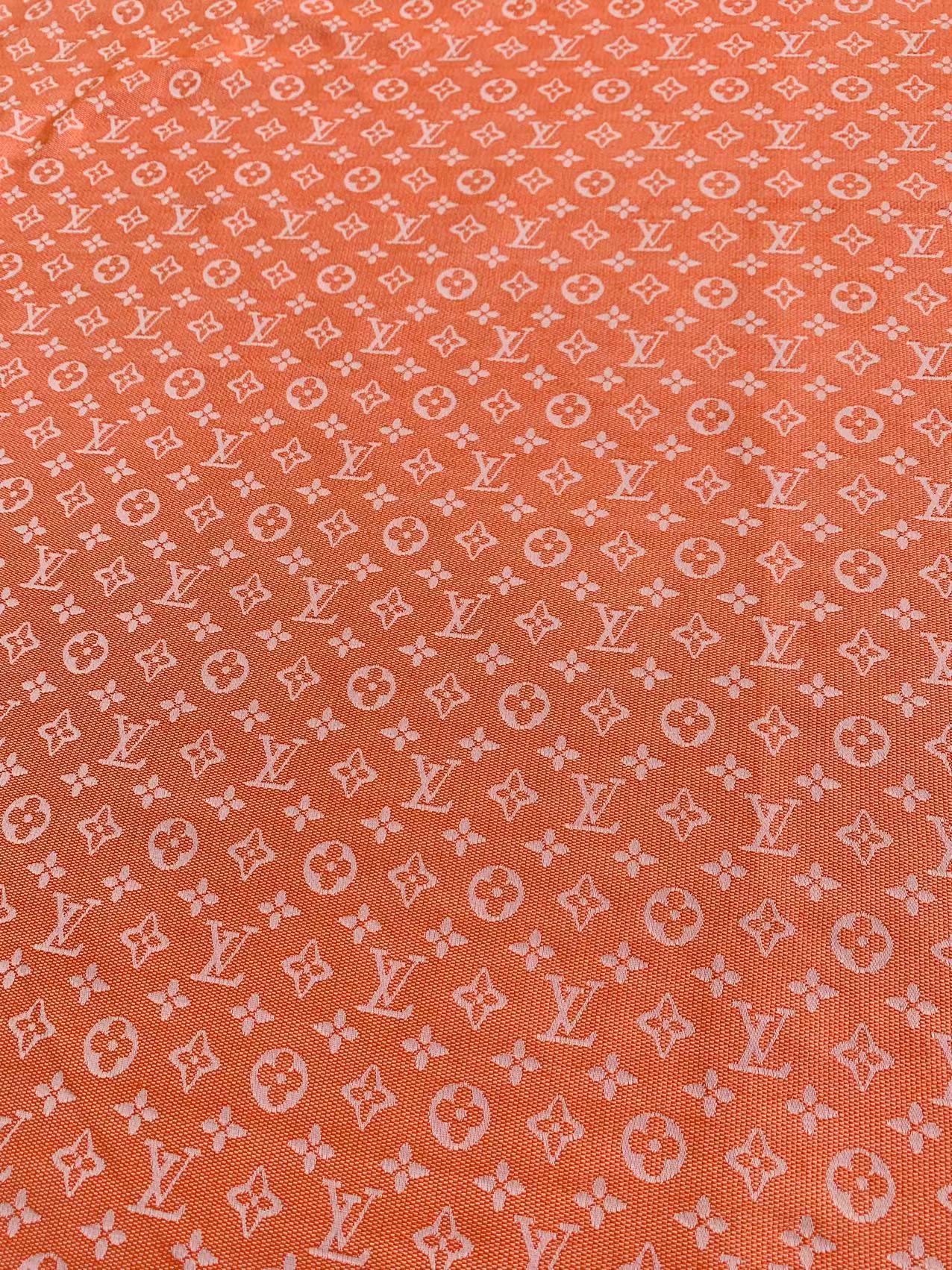 Tianchao Store Craft LV Cotton With Polyester Jacquard Cloth Fabric For Handmade Apparel (Orange)