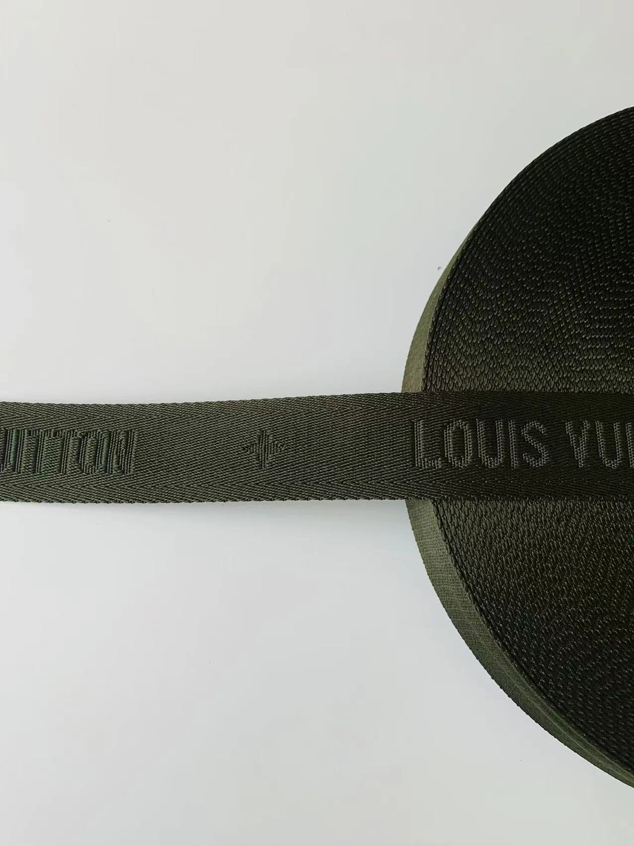 Craft LV 1.5 Inch Handmade Trim Embroidered Stripe Ribbon For Handicrafts By Yard (Dark Green)