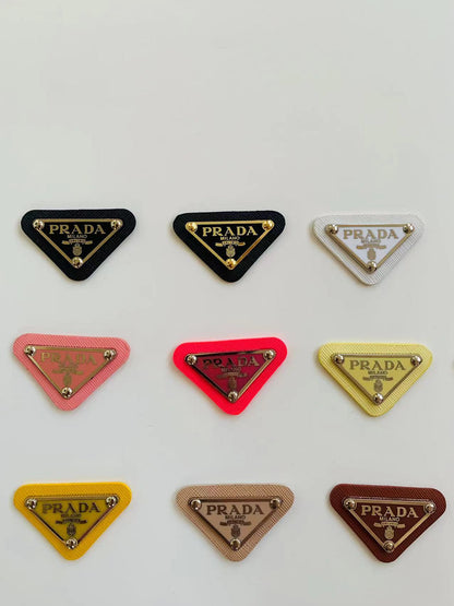 Tianchao Colorful Prada Tags Metal with Rubber Material For Handmade Goods