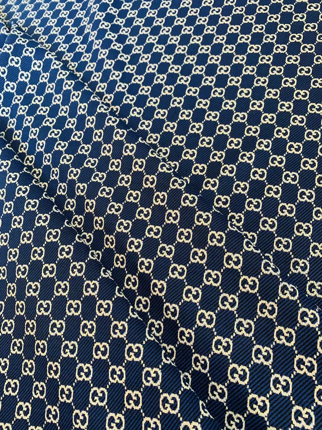 Craft Navy Blue 0.5" Gucci Knitting Jacquard Cloth Fabric For Handmade Apparel ,Clothing ,Sneaker Upholstery Goods By Yard