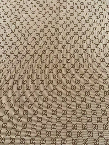 Craft Tan 0.5" Gucci Knitting Jacquard Cloth Fabric For Handmade Apparel ,Clothing ,Sneaker Upholstery Goods By Yard