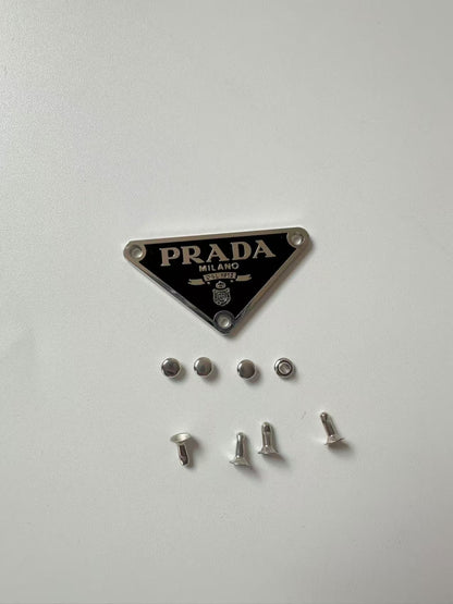 Craft Handmade Metal Prada Triangle Tag