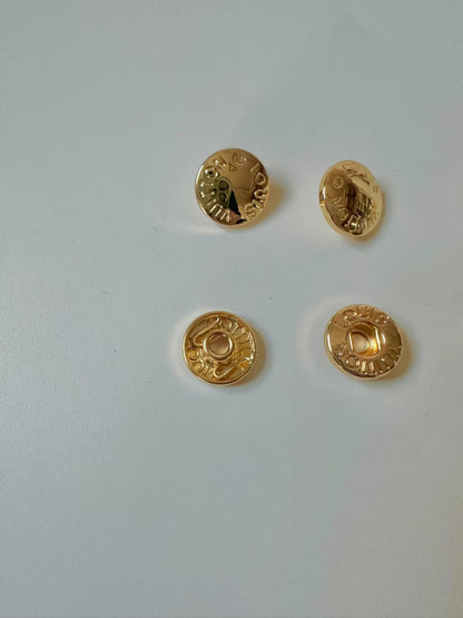 Craft Gold 12MM Louis Vuitton Metal Snap Button For Handmade Handicraft Goods