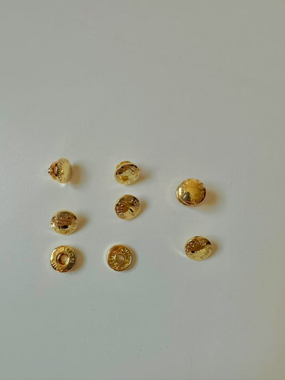 Craft Gold 10MM Louis Vuitton Metal Snap Button For Handmade Handicraft Goods