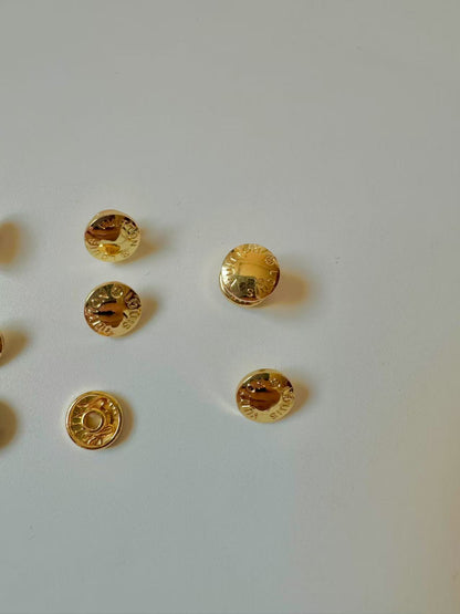Craft Gold 10MM Louis Vuitton Metal Snap Button For Handmade Handicraft Goods