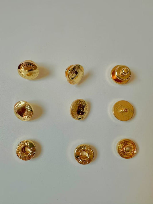 Craft Gold 12MM Louis Vuitton Metal Snap Button For Handmade Handicraft Goods