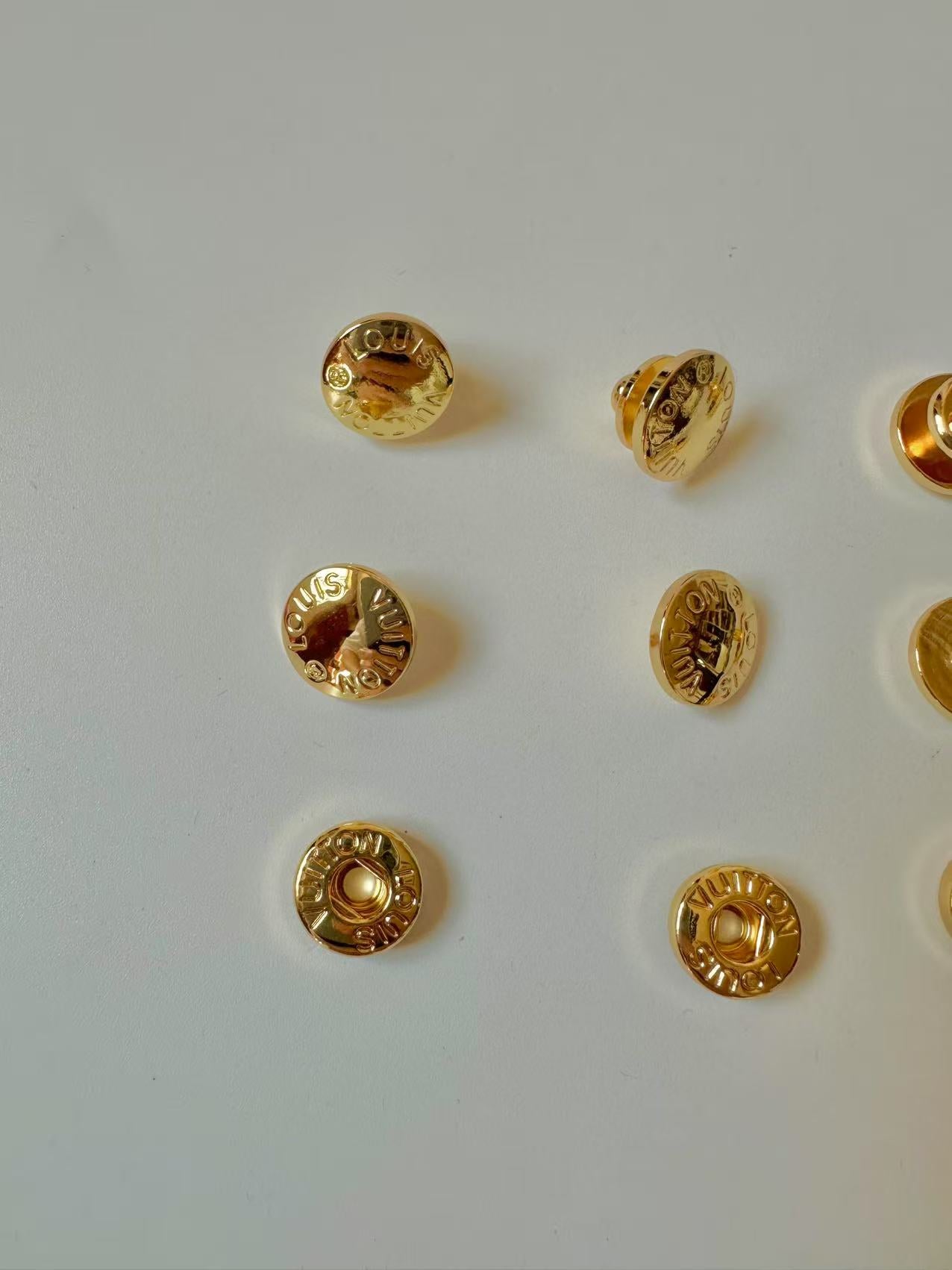Craft Gold 12MM Louis Vuitton Metal Snap Button For Handmade Handicraft Goods