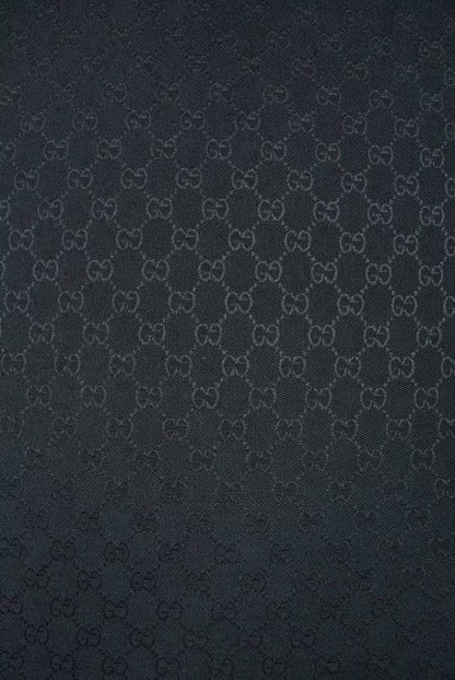 Classic Gucci Jacquard Fabric Cloth, Fabric Bags Fabric Shoes Fabric Hat Fabric good quality (Black)