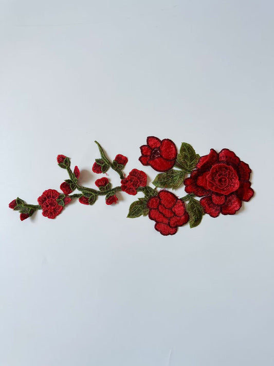 Craft 1 Pieces Embroidery Flower Patches For Handmade DIY Clothing ,Shoes Goods