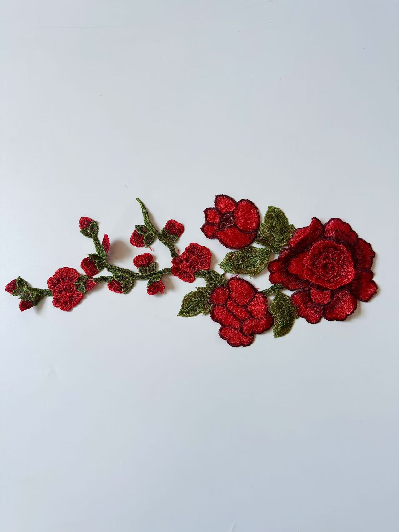 Craft 1 Pieces Embroidery Flower Patches For Handmade DIY Clothing ,Shoes Goods