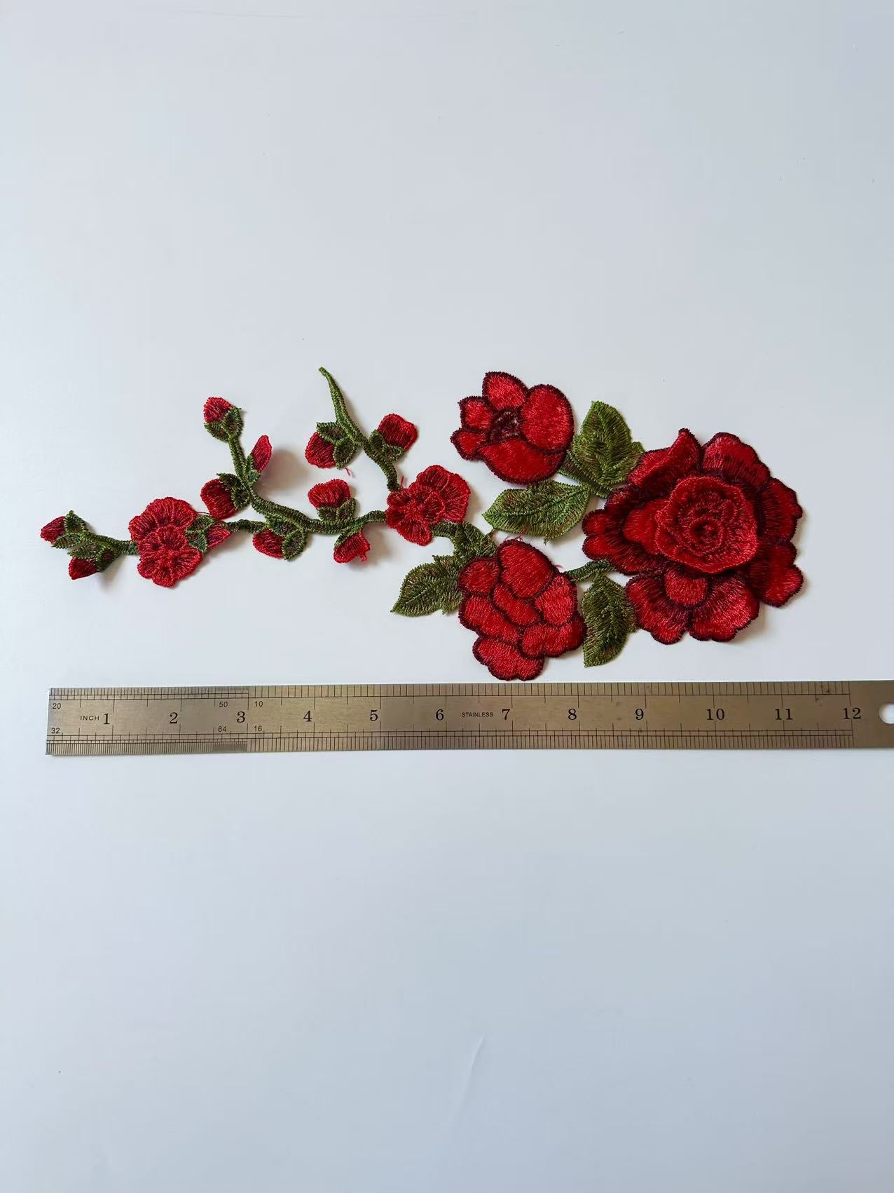 Craft 1 Pieces Embroidery Flower Patches For Handmade DIY Clothing ,Shoes Goods