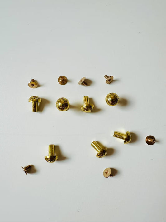 Craft 8.8MMx11.4MM Gold Louis Vuitton Metal Snap Button,Rivet,Nail For Handmade Handicraft Goods