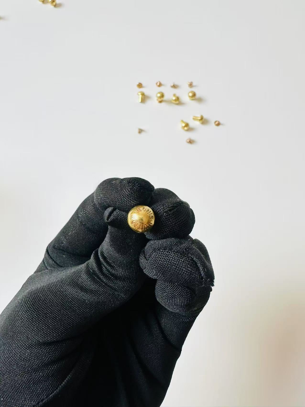 Craft 8.8MMx11.4MM Gold Louis Vuitton Metal Snap Button,Rivet,Nail For Handmade Handicraft Goods