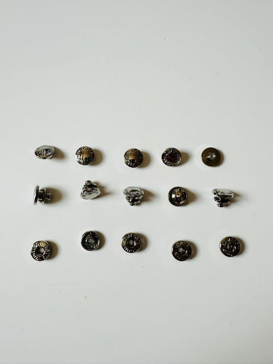 Craft Sliver 10MM Louis Vuitton Metal Snap Button For Handmade Handicraft Goods