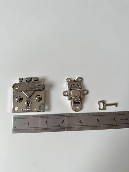 New Best Quality Small Sliver Alloy Material LV Locks For Handmade Box ,Bag and Handicraft Goods