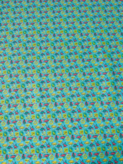 Fashion Cartoon Jurassic Dinosaur Leather Fabric For Handmade Sneaker,Upholstery Goods By Yard