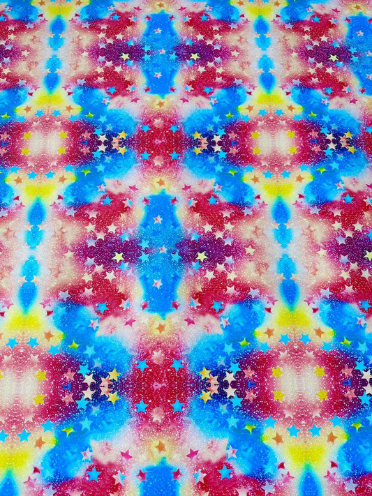 Fashion Milky Way Leather Fabric For Handmade Sneaker,Upholstery Goods By Yard