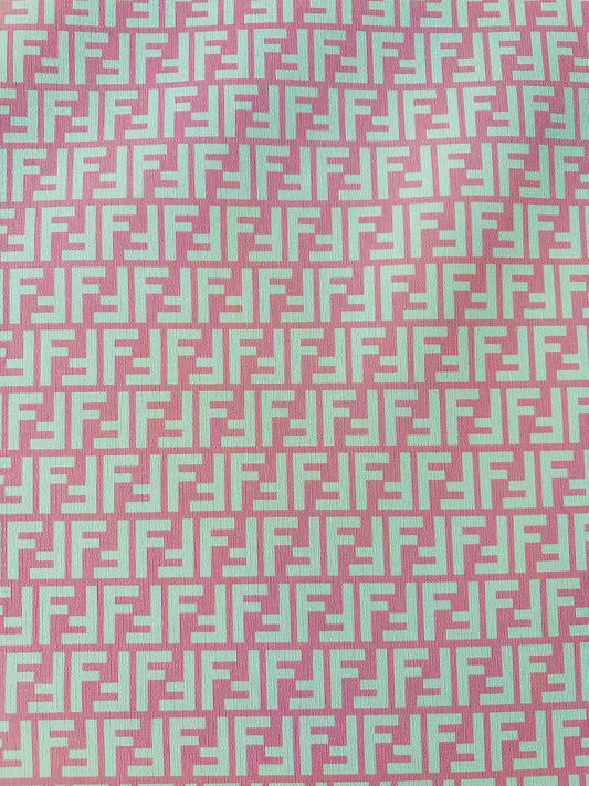 Classic Leather Crafting Fabric For Handmade Handicrafts By Yards (Pink)