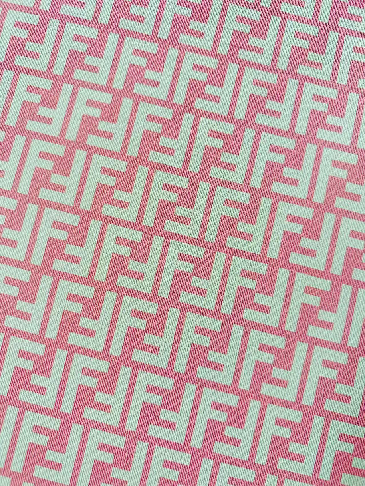 Classic Leather Crafting Fabric For Handmade Handicrafts By Yards (Pink)