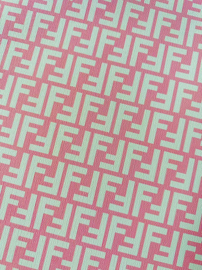 Classic Leather Crafting Fabric For Handmade Handicrafts By Yards (Pink)
