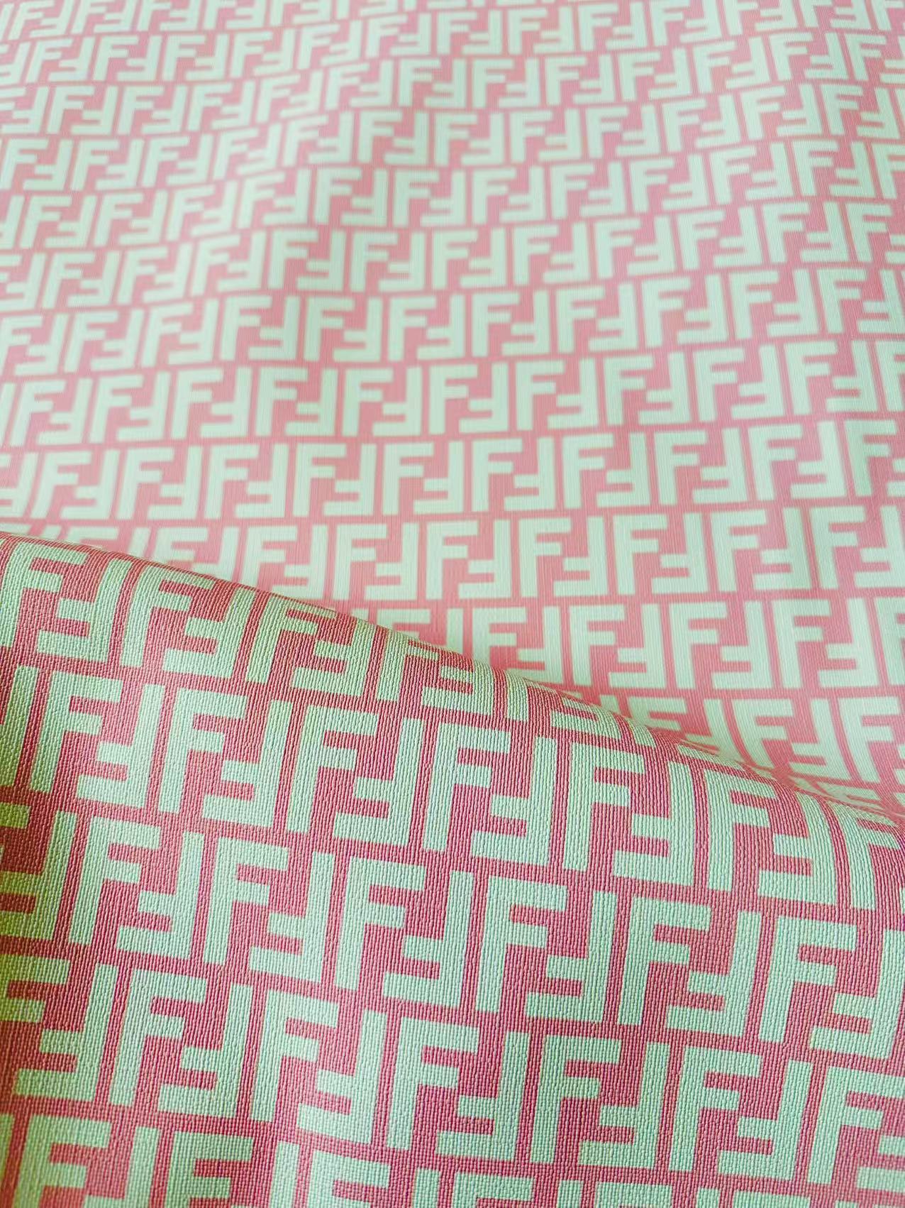 Classic Leather Crafting Fabric For Handmade Handicrafts By Yards (Pink)