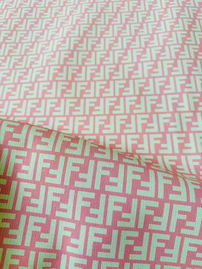 Classic Leather Crafting Fabric For Handmade Handicrafts By Yards (Pink)