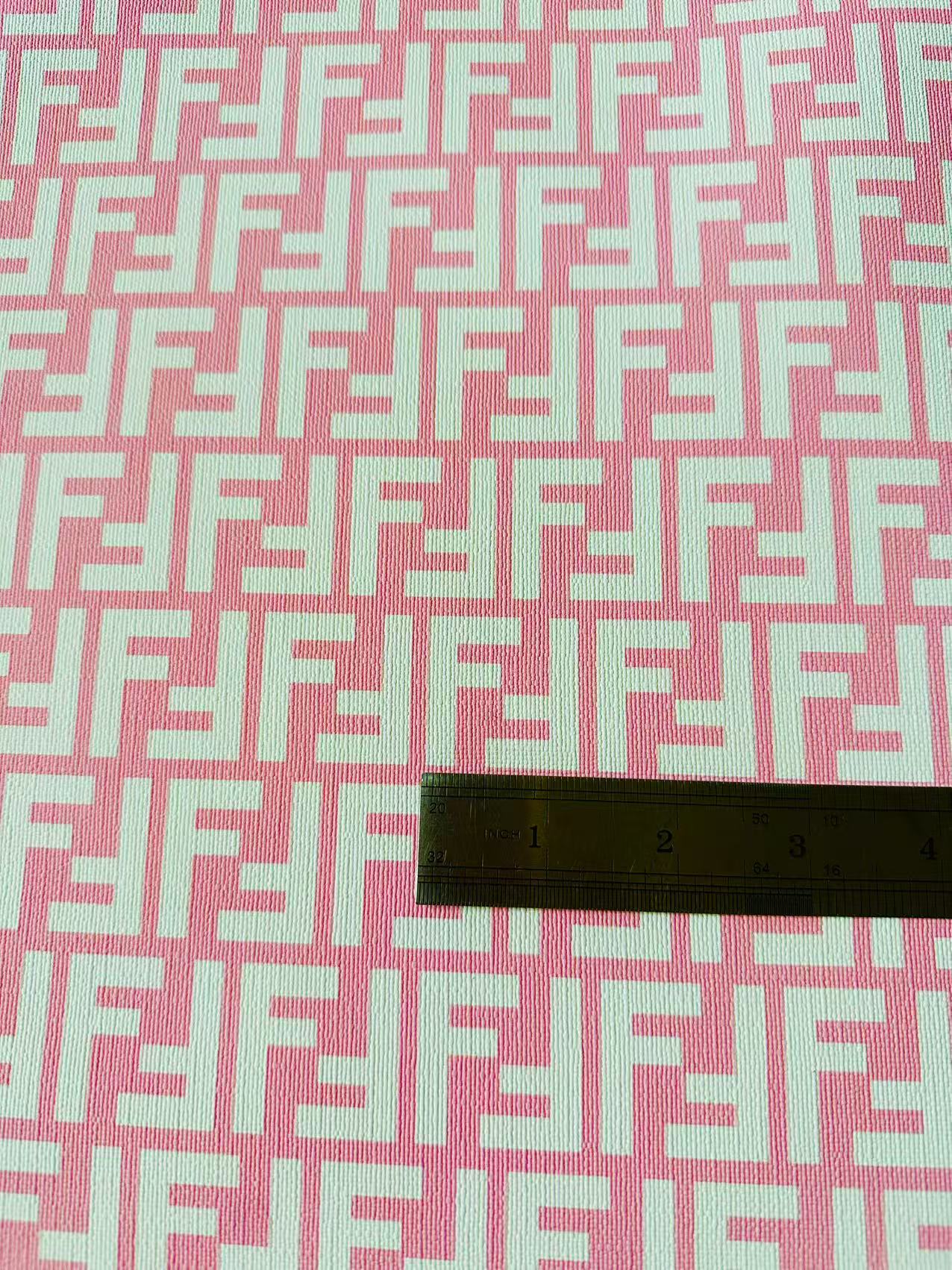 Classic Leather Crafting Fabric For Handmade Handicrafts By Yards (Pink)