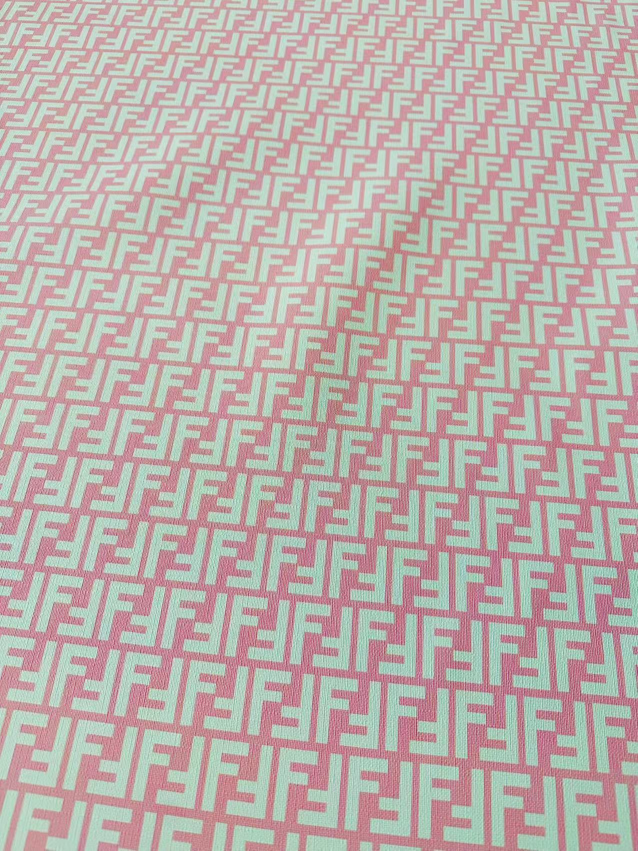 Classic Leather Crafting Fabric For Handmade Handicrafts By Yards (Pink)