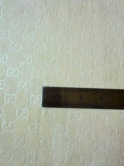 Craft Gucci Suede Fabric For Handmade Sneaker,Car Upholstery and Apparel By Yard(Beige)