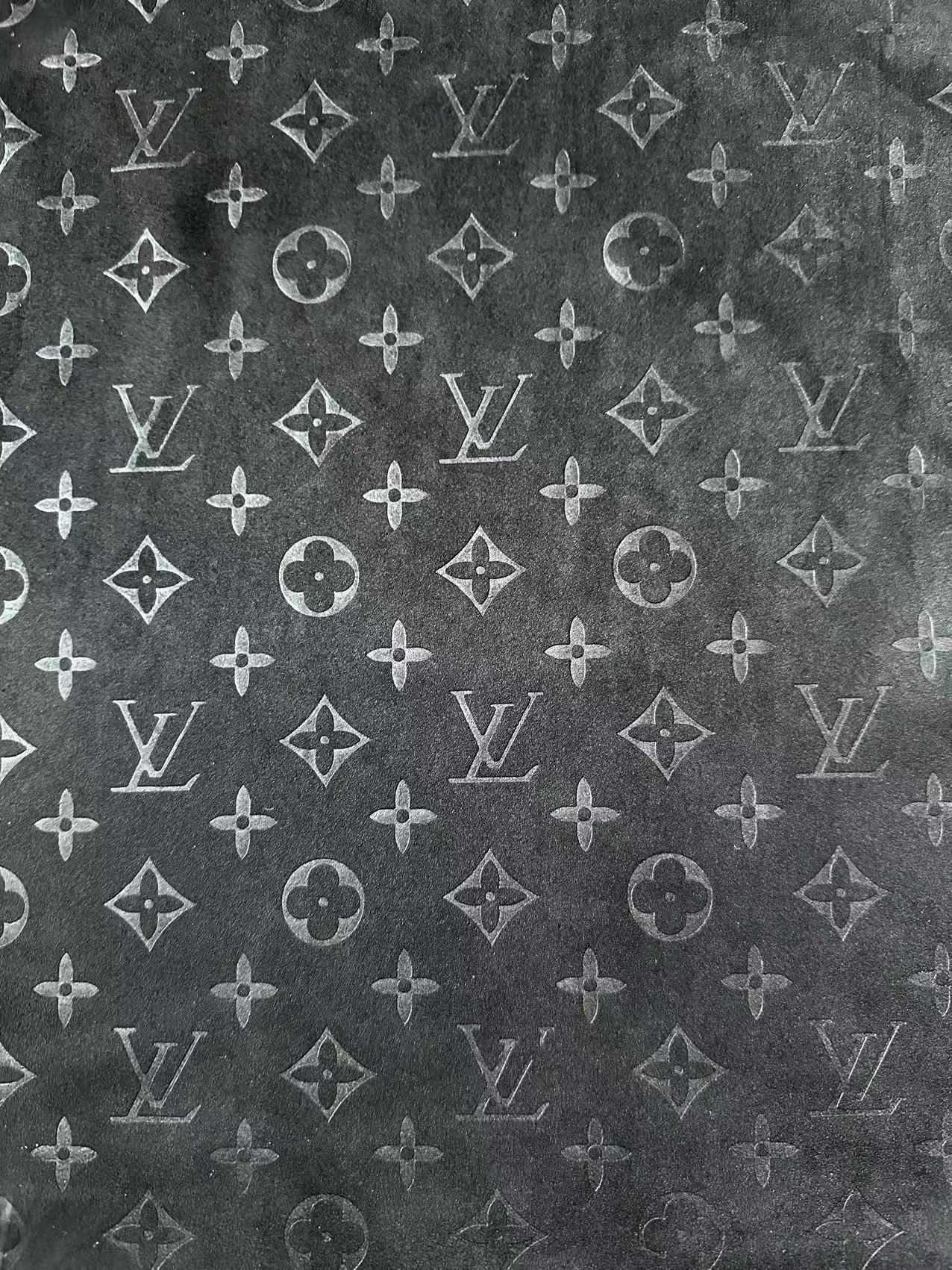 Craft LV Suede Fabric For Handmade Sneaker,Car Upholstery and Apparel By Yard(Black)