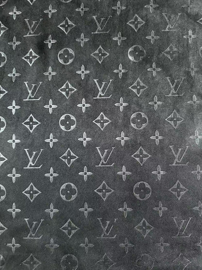 Craft LV Suede Fabric For Handmade Sneaker,Car Upholstery and Apparel By Yard(Black)