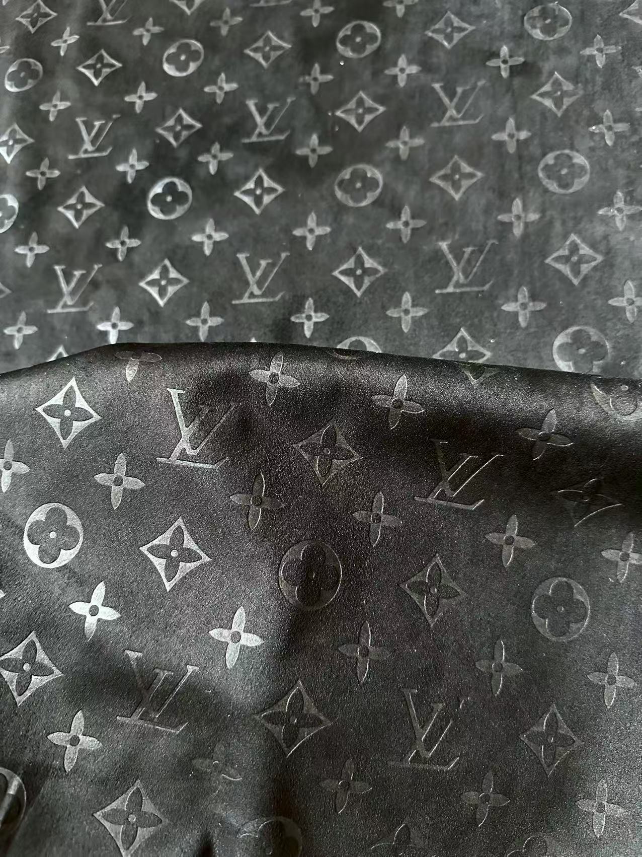 Craft LV Suede Fabric For Handmade Sneaker,Car Upholstery and Apparel By Yard(Black)