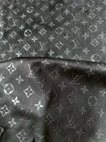 Craft LV Suede Fabric For Handmade Sneaker,Car Upholstery and Apparel By Yard(Black)