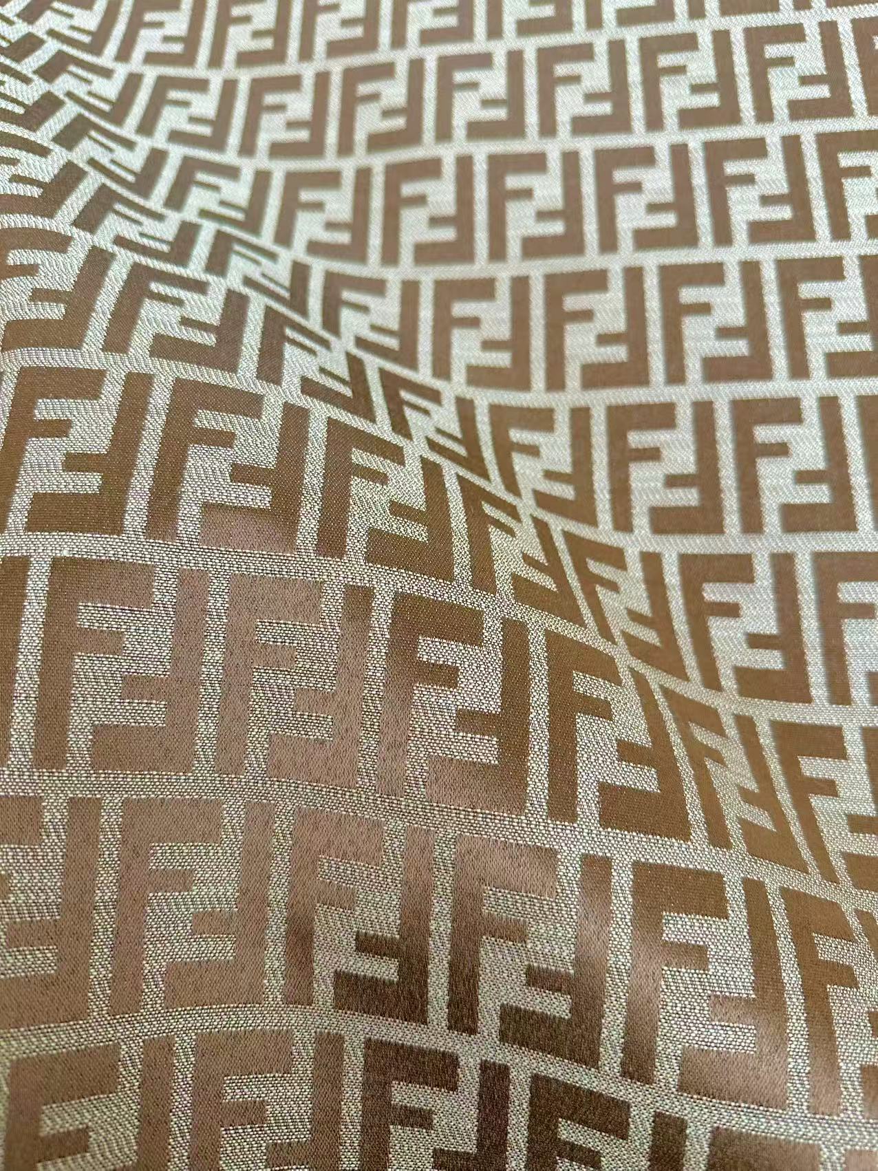 Classic Jacquard Cloth Fabric For Handmade Clothing ,Bags Fabric Shoes Fabric Hat Fabric By Yards(Tan)