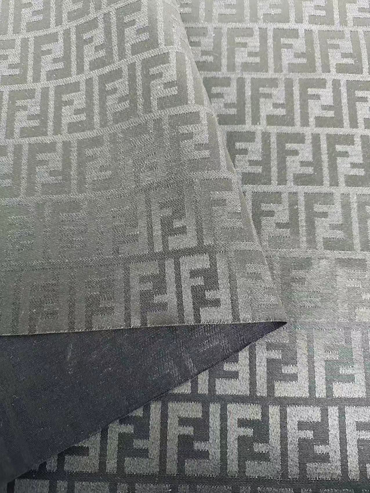 Classic Jacquard Cloth Fabric For Handmade Clothing ,Bags Fabric Shoes Fabric Hat Fabric By Yards(Black)