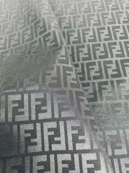 Classic Jacquard Cloth Fabric For Handmade Clothing ,Bags Fabric Shoes Fabric Hat Fabric By Yards(Black)