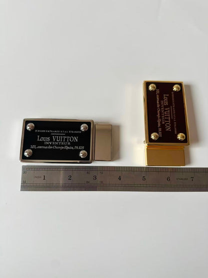 Craft 3.5CM Copper LV Belt Buckle For Handmade Change Belt