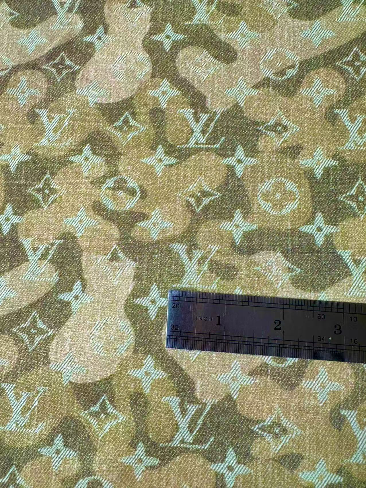 Fashion Cotton with Polester Cloth Fabric , LV Camouflage Design Fabric for Handmade Clothing By Yard