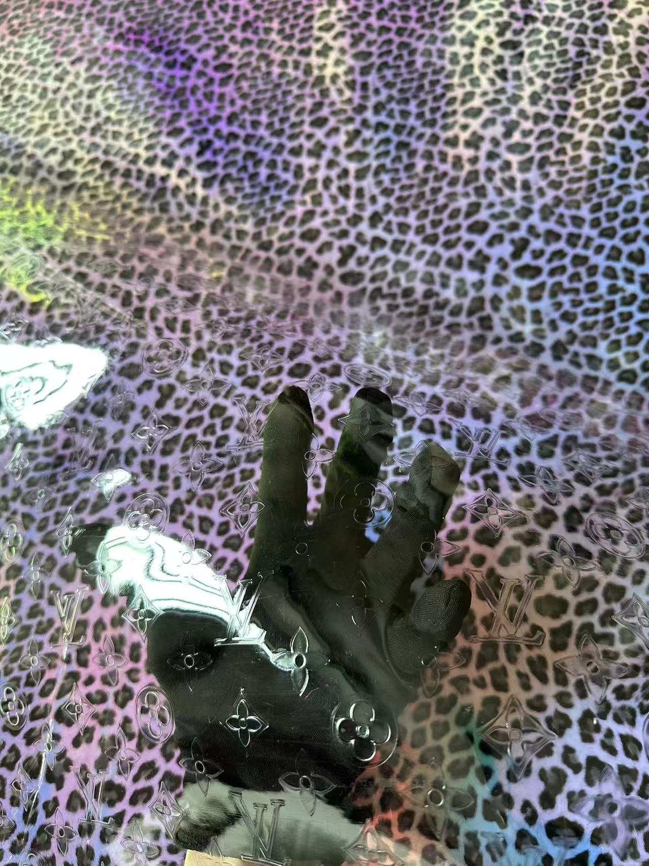 Craft Transparent LV PVC Fabric For Handmade Handicraft Goods By Yard