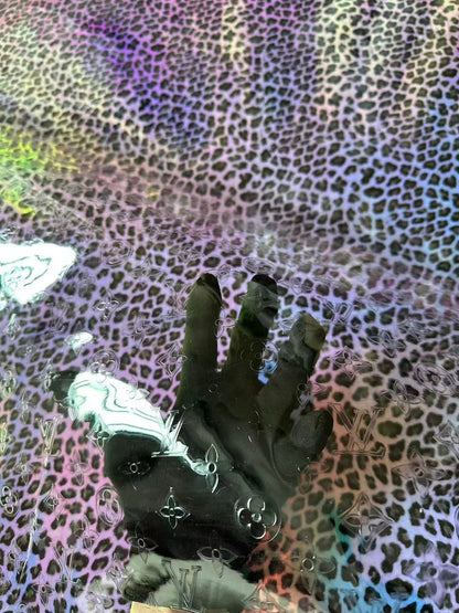 Craft Transparent LV PVC Fabric For Handmade Handicraft Goods By Yard